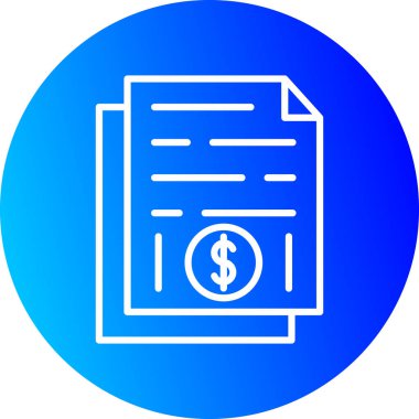 belge ve dolar simgesinin vektör illüstrasyonu