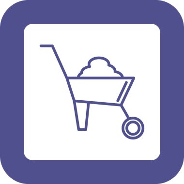 Sepet ikonu vektör illüstrasyonu