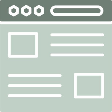 Sayfa simge vektör çizim