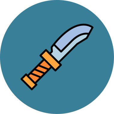 Kılıç. Web simgesi basit illüstrasyon