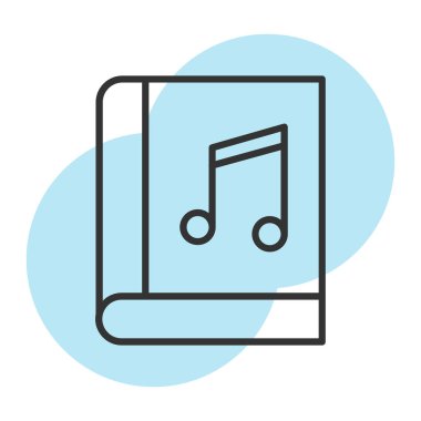 Vektör müzik simgesi illüstrasyonu