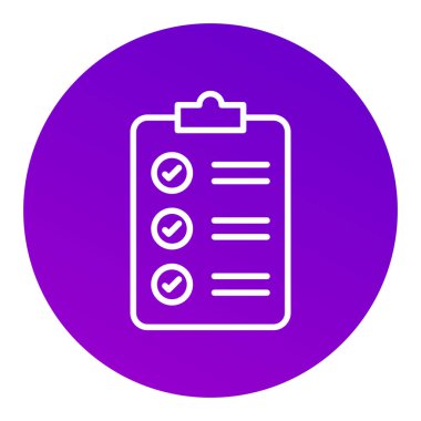 Liste vektör simgesini kontrol et