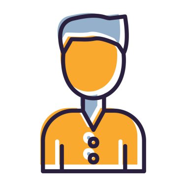 avatar renkli vektör simgesi