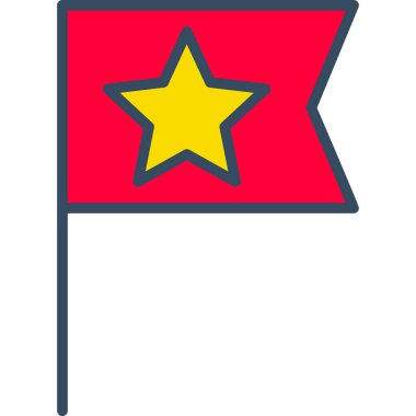 bayrak simgesi, vektör illüstrasyonu