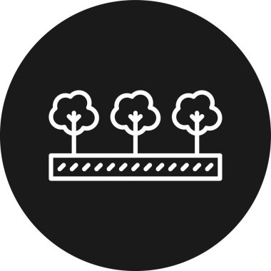 Ağaç simgesinin vektör illüstrasyonu