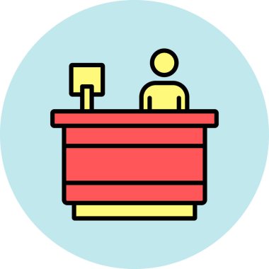 Bir insan simgesinin vektör illüstrasyonu