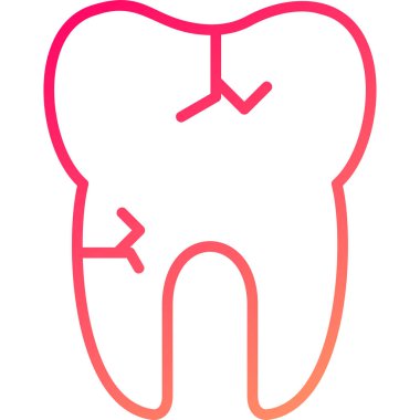 Diş. Web simgesi basit illüstrasyon