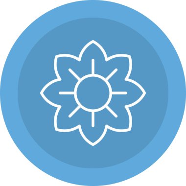 Çiçek. Web simgesi basit tasarım