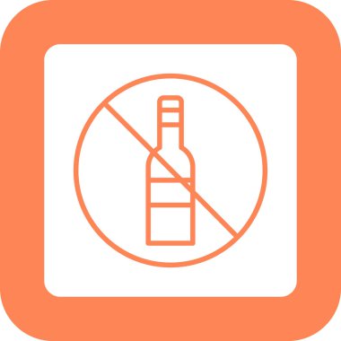 Yasak vektör çizgisi simgesi