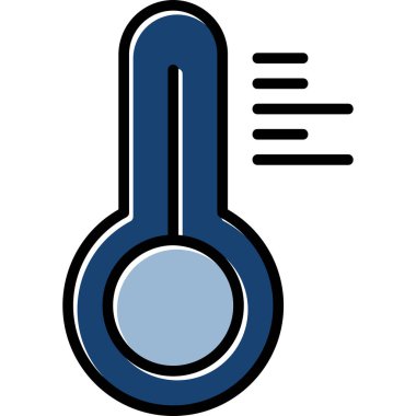 termometre simgesi vektör illüstrasyonu