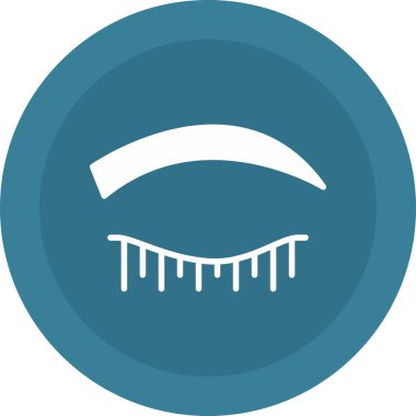 Mavi bir simgenin vektör illüstrasyonu