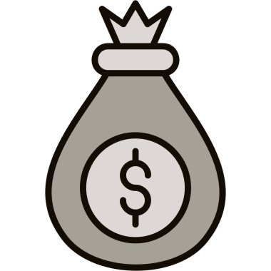 Para ikonlu dolar çantası