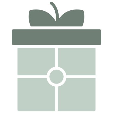 Kurdeleli hediye kutusu. vektör illüstrasyonu