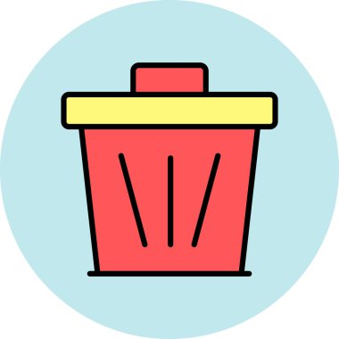 çöp simgesi vektör illüstrasyonu