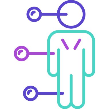 Maskeli bir adamın vektör çizimi