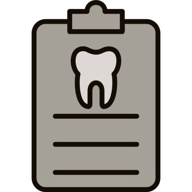 diş simgesi vektör illüstrasyonu