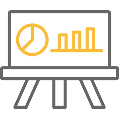 Grafik düz simgesi, vektör, illüstrasyon