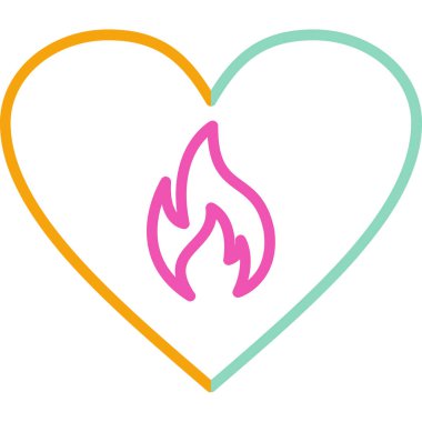 Yangın. Web simgesi basit tasarım