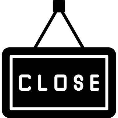 Kapalı. Web simgesi basit tasarım