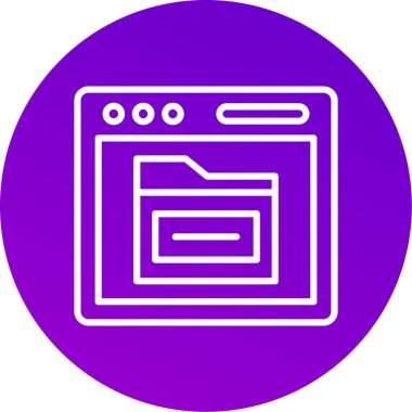 vektör lcd simgesi illüstrasyonu