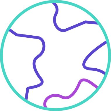 Bir top simgesinin vektör illüstrasyonu