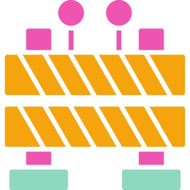 bariyer ağ simgesi basit illüstrasyon