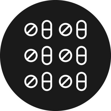 Tıp simgesi vektör illüstrasyonu