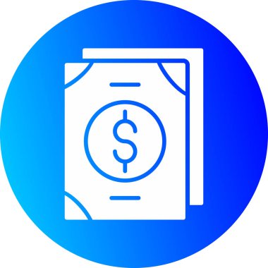 Dolar. Web simgesi basit illüstrasyon