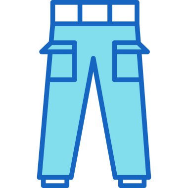 Pantolon. Web simgesi basit illüstrasyon