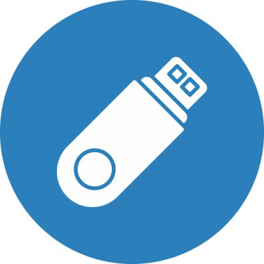 usb flash disk simgesinin vektör çizimi