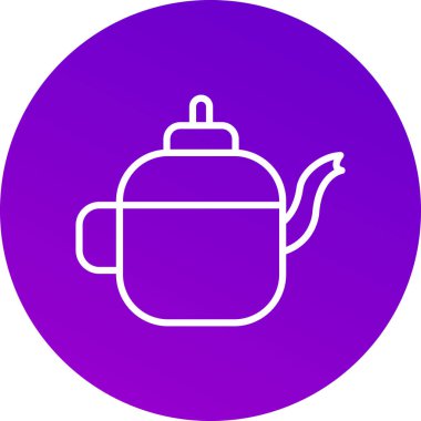 vektör çaydanlık simgesi çizimi