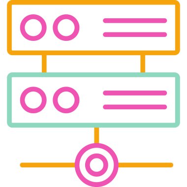 şebeke. Web simgesi basit illüstrasyon