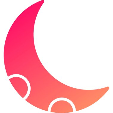 Ay. Web simgesi basit illüstrasyon