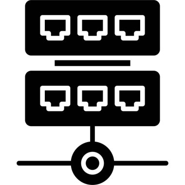 ağ web simgesi, basit vektör illüstrasyonu