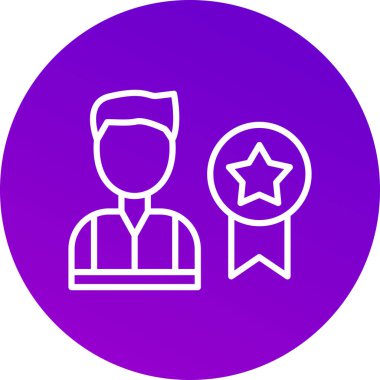 Yıldız simgesinin vektör illüstrasyonu