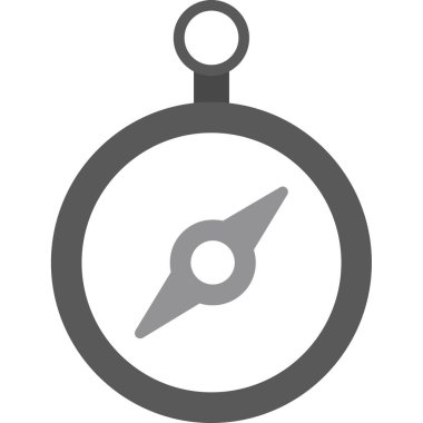 pusula simgesi vektörü web ve mobil uygulama uygulaması tasarımı için izole edilmiş, pusula logosu konsepti