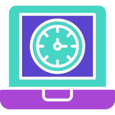 Bilgisayar. Web simgesi basit illüstrasyon