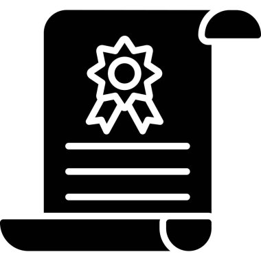 Belge simgesinin vektör illüstrasyonu