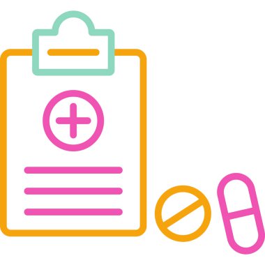 Tıbbi bir simgenin vektör illüstrasyonu