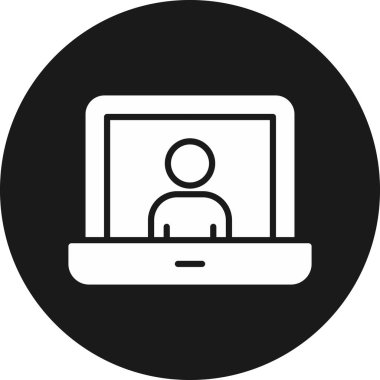 Bilgisayar simgesinin vektör illüstrasyonu