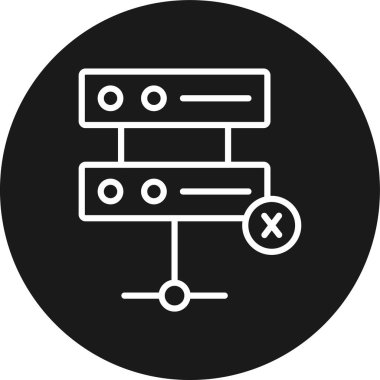 veritabanı. Web simgesi basit illüstrasyon