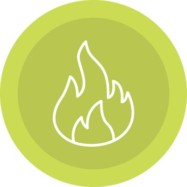 Ateş alevinin vektör illüstrasyonu