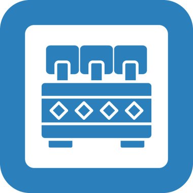 Mobilya. Web simgesi basit illüstrasyon