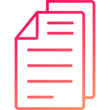 belge simgesi vektör illüstrasyonu