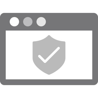 Güvenlik sistemi simgesi, vektör illüstrasyon tasarımı