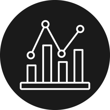 İş ve finans simgesinin vektör illüstrasyonu