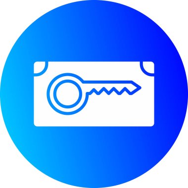 Anahtar simgesinin vektör illüstrasyonu