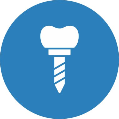 Diş simgesi vektör illüstrasyonu