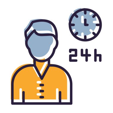 24 saat simge tasarımı