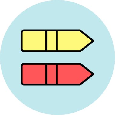 Ok. Web simgesi basit illüstrasyon